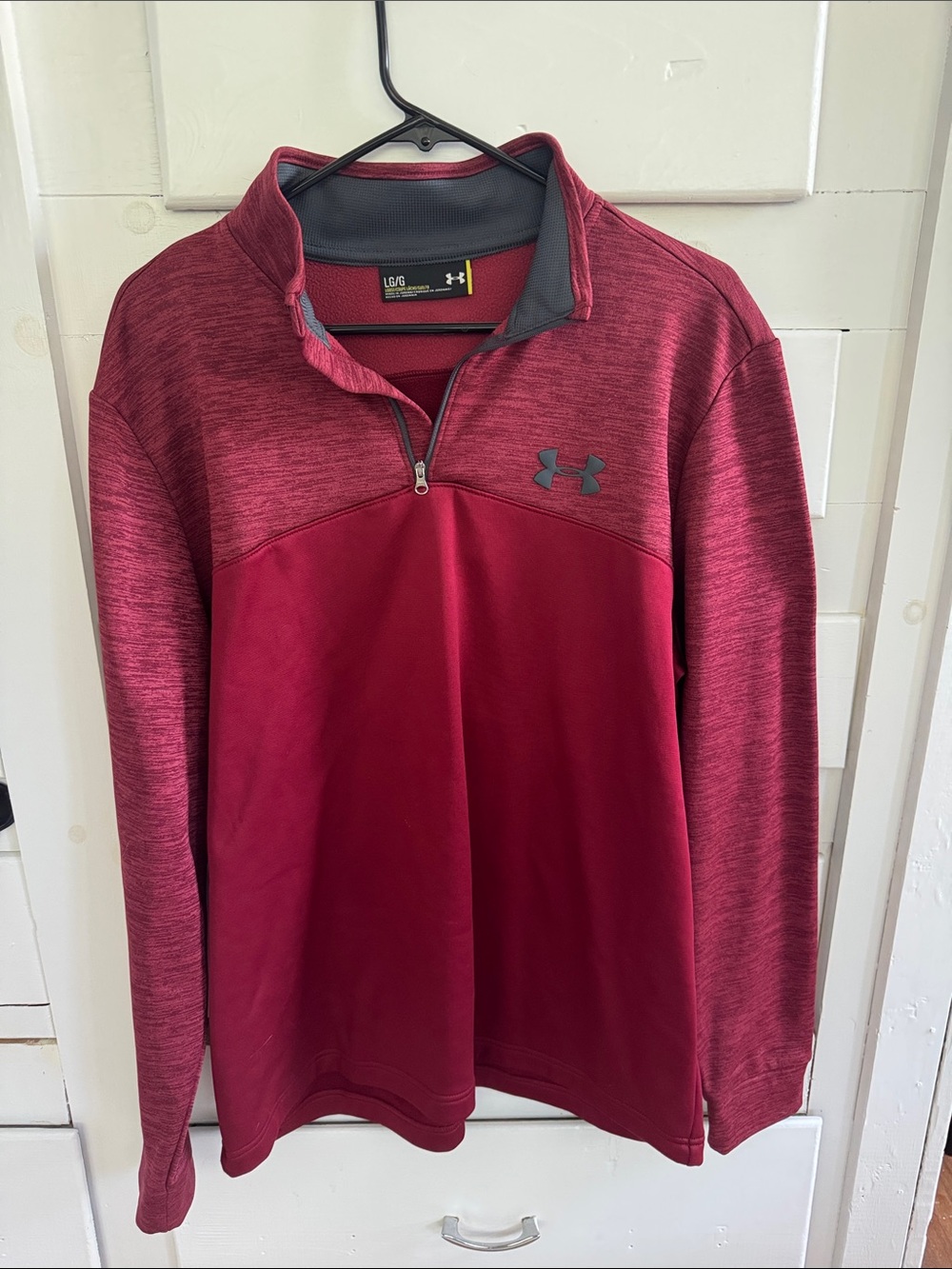 Under Armour Men’s Maroon Half-Zip Performance Jacket
